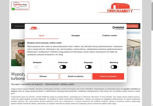 Wypożyczalnia Eventowa Turbonamioty Jakub Jankowski